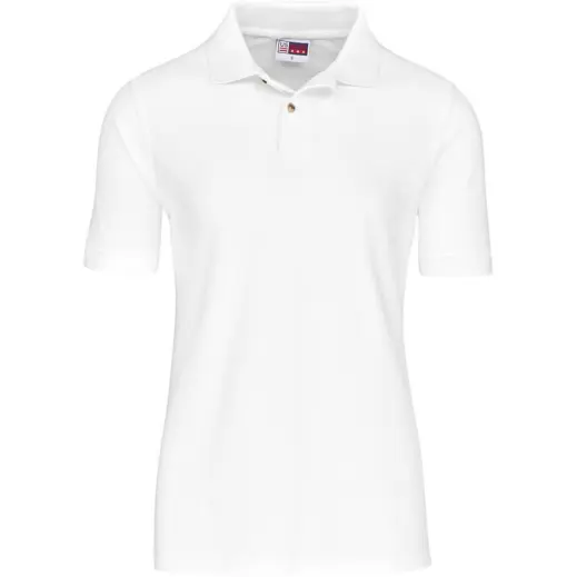 Mens Boston Golf Shirt White